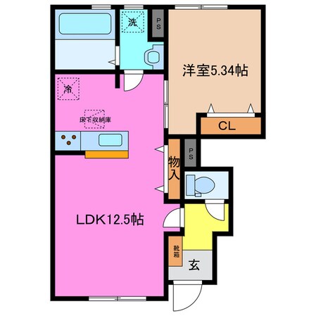 伊勢朝日駅 徒歩33分 1階の物件間取画像